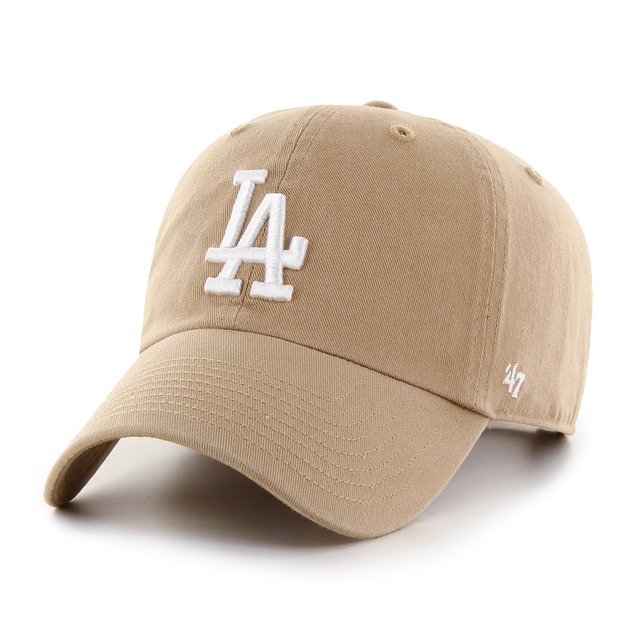 Dodgers '47 CLEAN UP Khaki x White logo