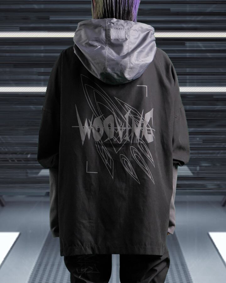 ☆TWS ギョンミン 着用！！【WOOVING】ROCKET HOOD ZIP (BLACK) | もごつ