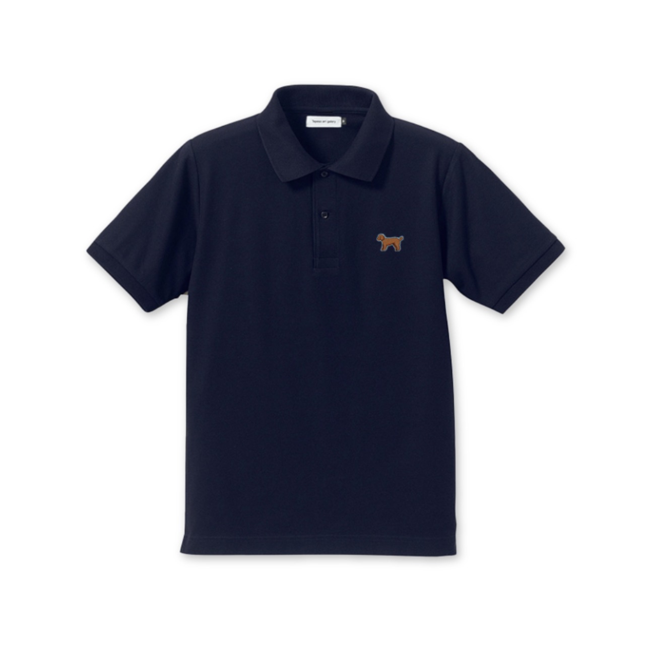 sideways logo polo shirt:Navy