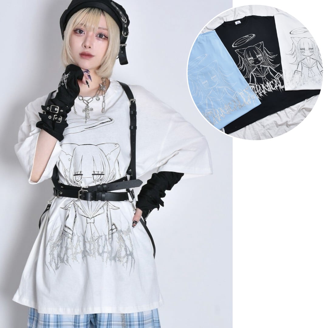 choco‼︎ muveil ファー付き MA-1 &JAM Tシャツ ビューティフルシャドーオーケストラ｜フワキモウ襟付スウェット｜ユニ