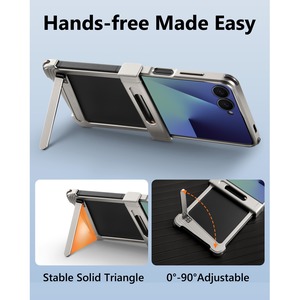 ◆Galaxy Z Flip 7◆ Stick Stand Aluminum Bumper Phone Case / スティック スタンド アルミニウム バンパー スマホケース