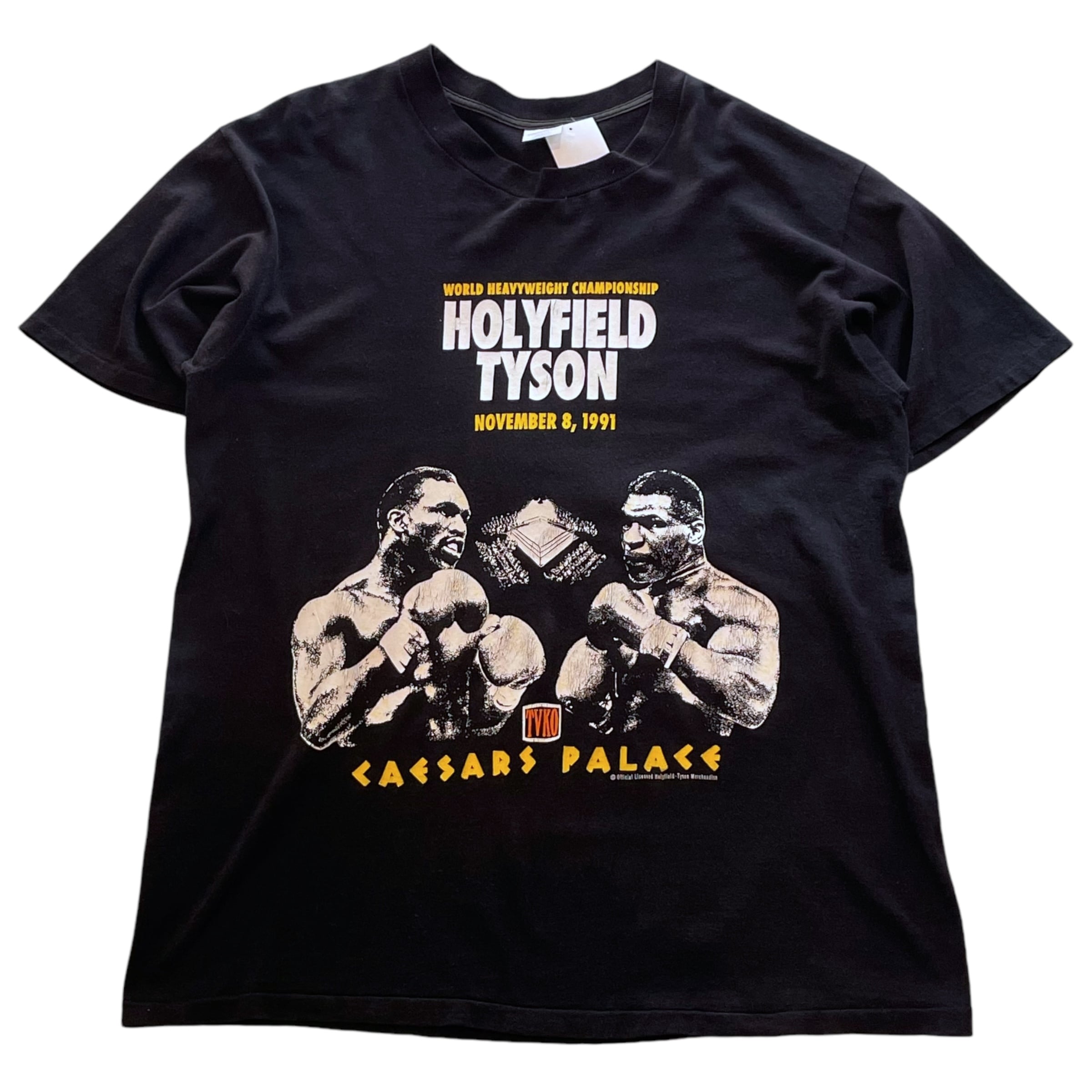 90s MIKE TYSON VS EVANDER HOLYFIELD T-shirt | What'z up