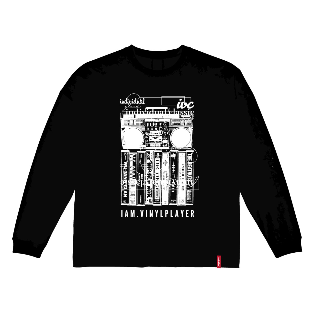iv Classic MixTape  Long T-Shirt / BLACK