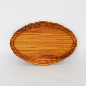 TEAK Oval plate