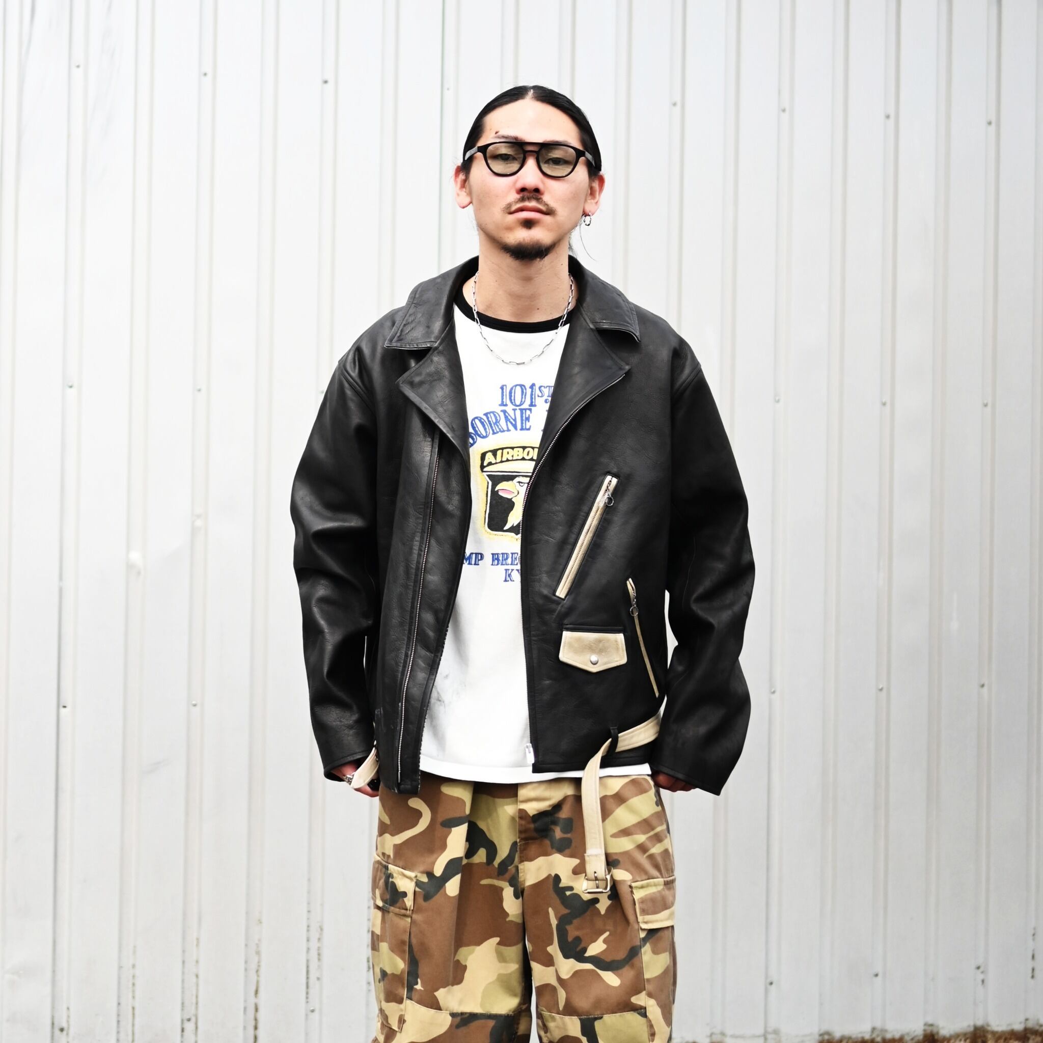 OLDJOE(オールドジョー）PATINA HORSE-HIDE PERFECTO JACKET (Two-Tone