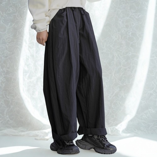 Arc Volume Pants _BLACK  I25186