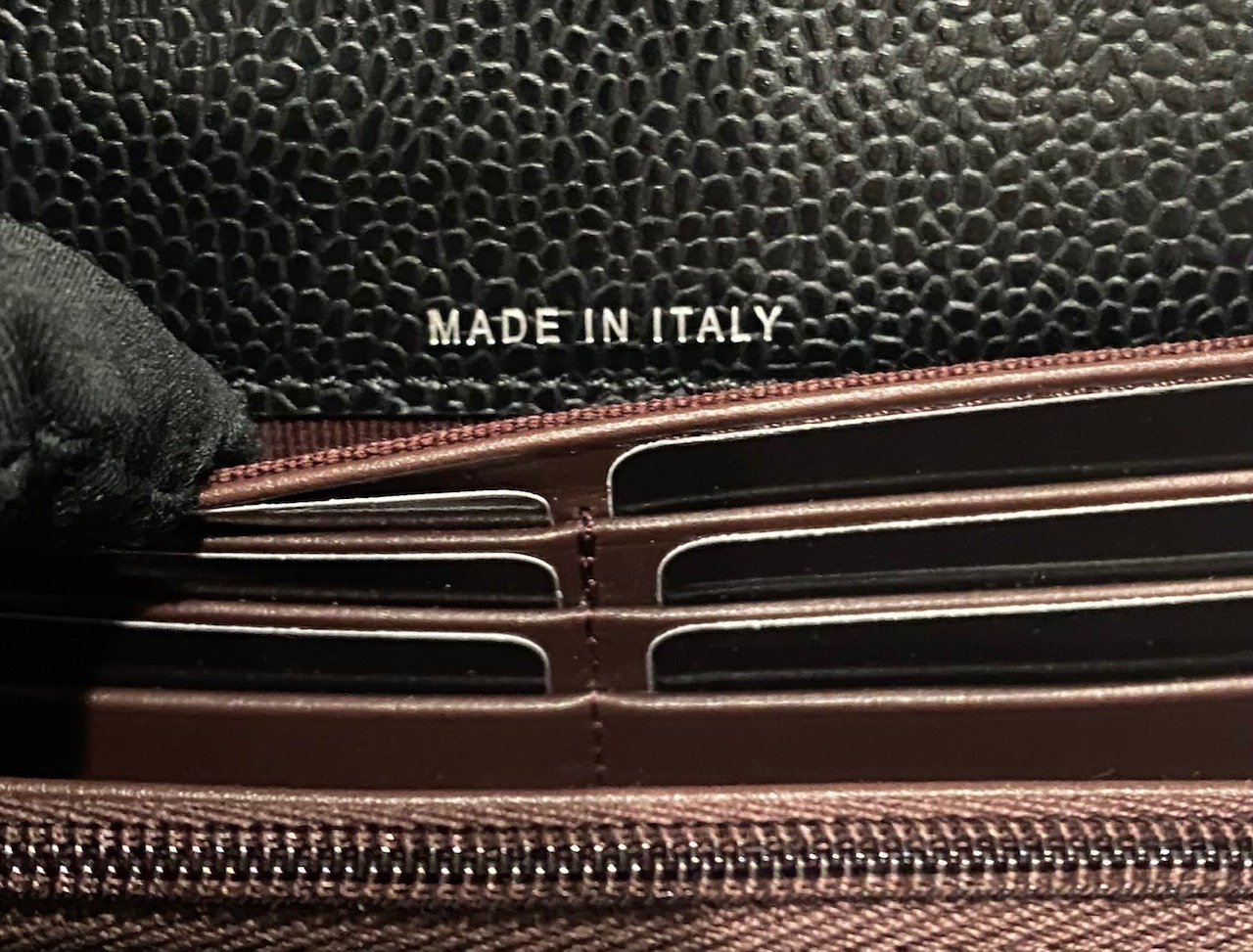 CHANEL シャネル 長財布 P0241-Y01588-C3906 ﾏﾄﾗｯｾ ｷｬﾋﾞｱｽｷﾝ