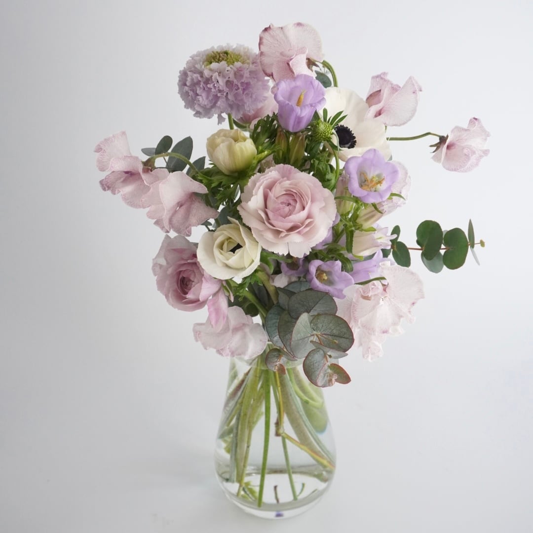 【3/13〜3/15限定】パープルトーンのパステルブーケ