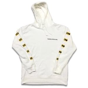 SIDE LOGO HOODIE WHITE