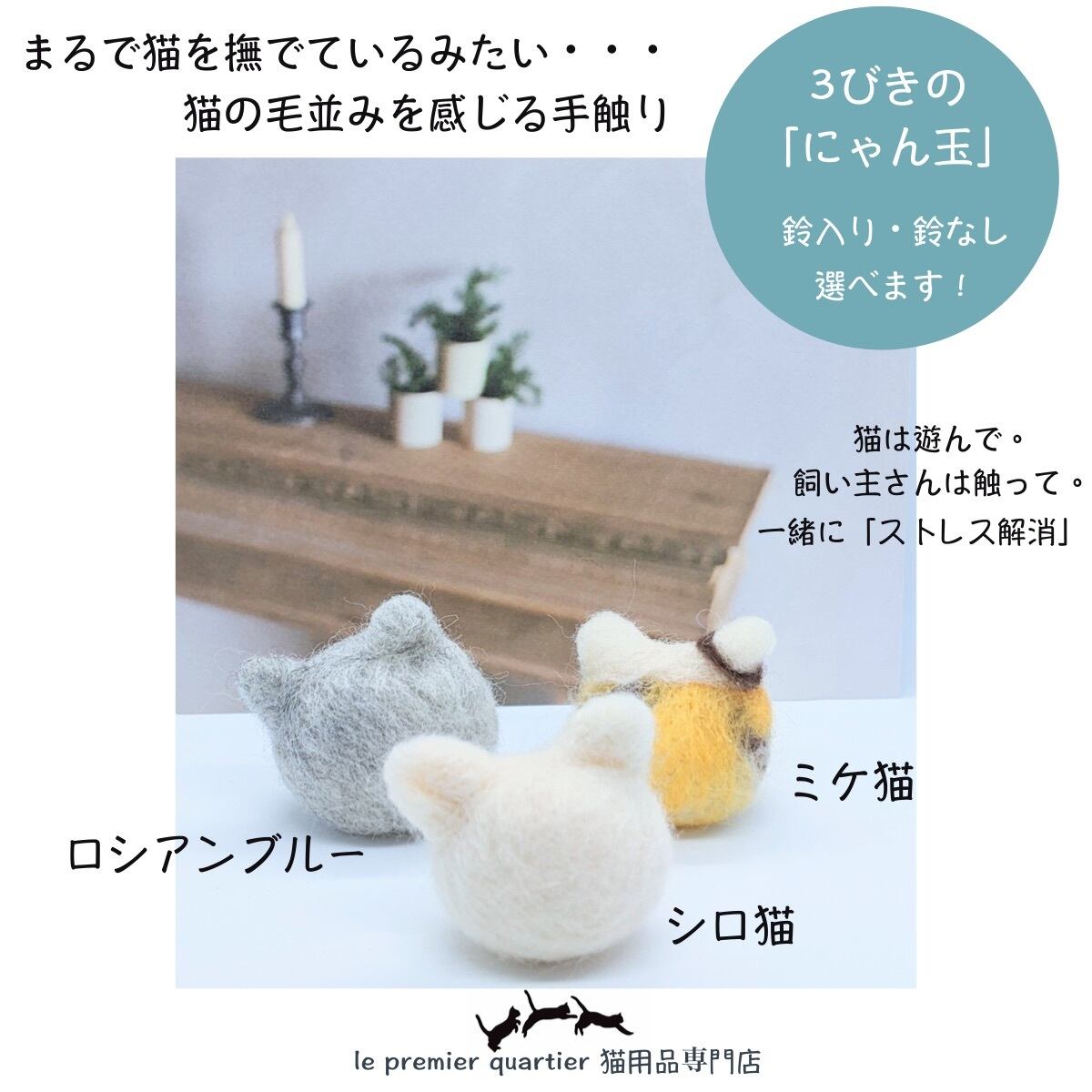 たま羊毛フェルト 確認用 コースレッスン】MEBARUが教える