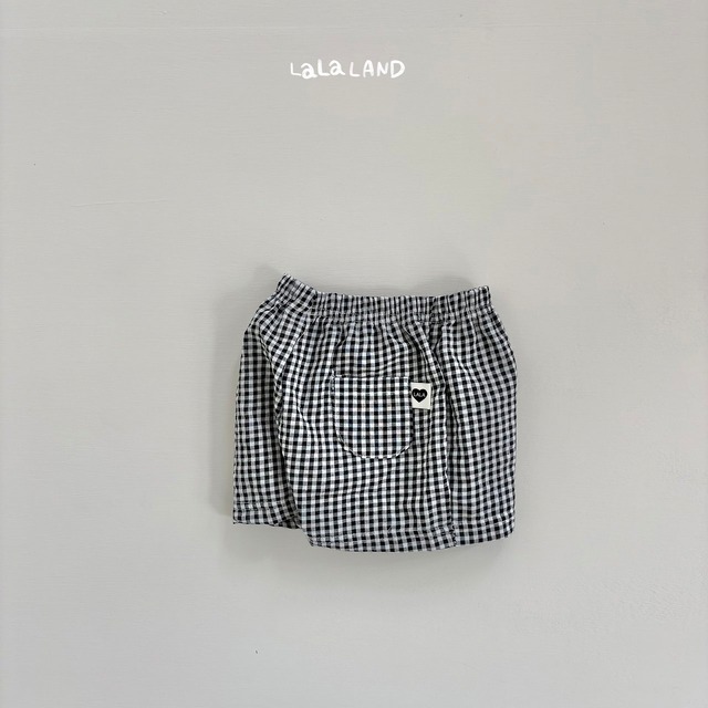 《予約》送料無料【lalaland】bebe) Seersucker Check Shorts