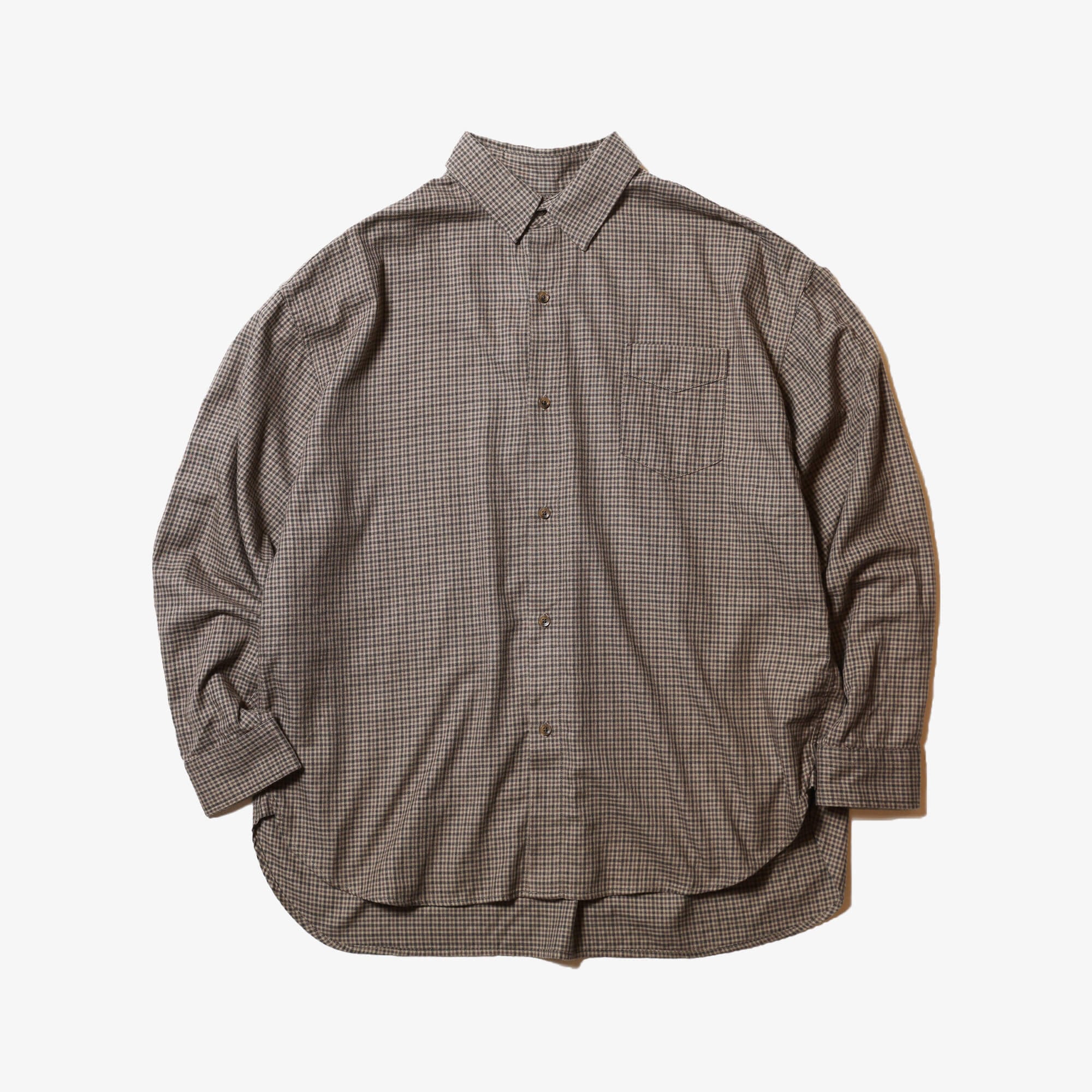 Comfy Check Shirt / Dark Brown | andy8sam