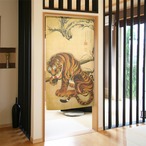 【受注生産】【のれん】伊藤若冲　虎図　幅85ｘ丈150cm 91261