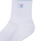 (W) DOUBLE BLOCK SOCKS [サイズ: F(AGEUWSC03SBF)] [カラー: SKY BLUE]