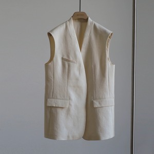 no-collar gilet 00311