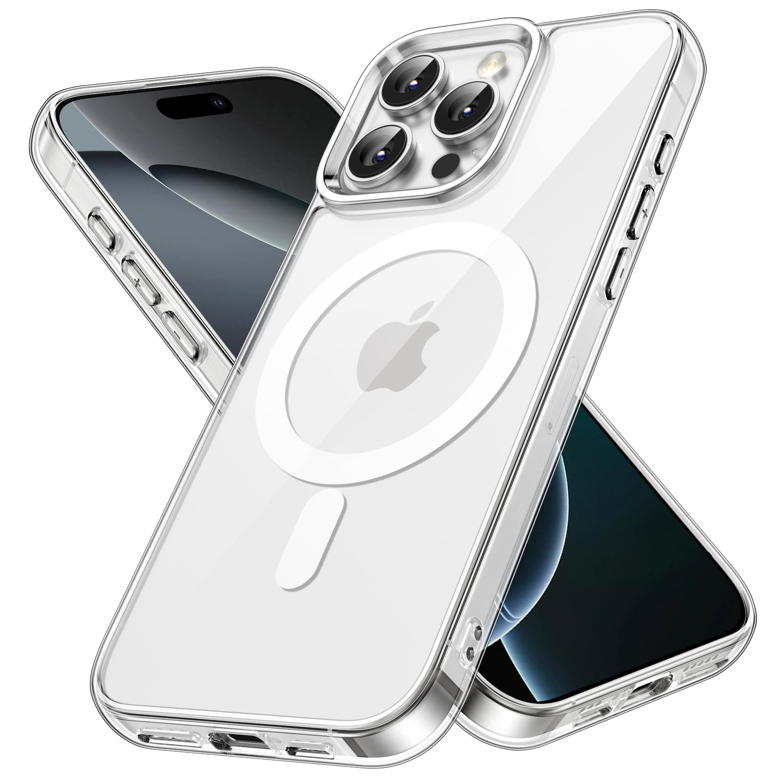 JETech iPhone 16 Pro用 マグネットケース (クリア)