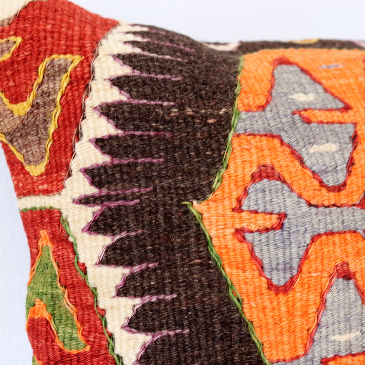 クッションカバー】オールドキリム／一点もの／45cm×45cm／クッション