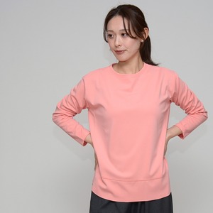 【2026春カラー登場】 バックスリット・ラウンドヘム・カットソー ‐ LER-25101 ピンク ‐