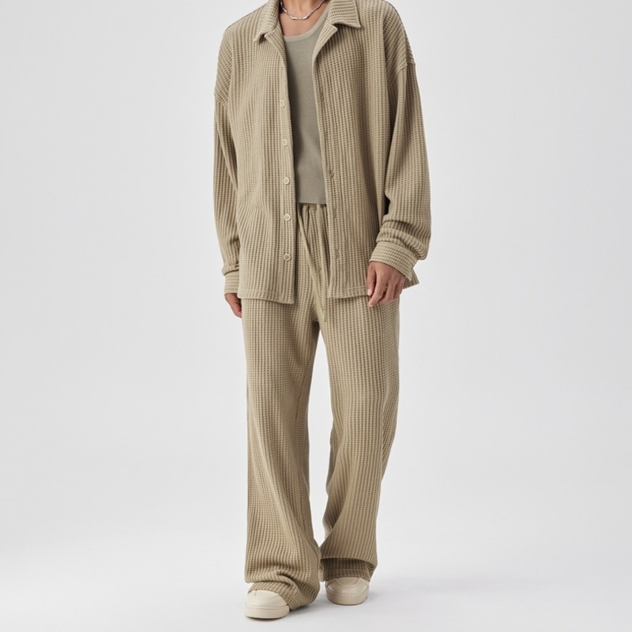 ワッフルルーズパンツ（別売りでセットアップのシャツあり）　931