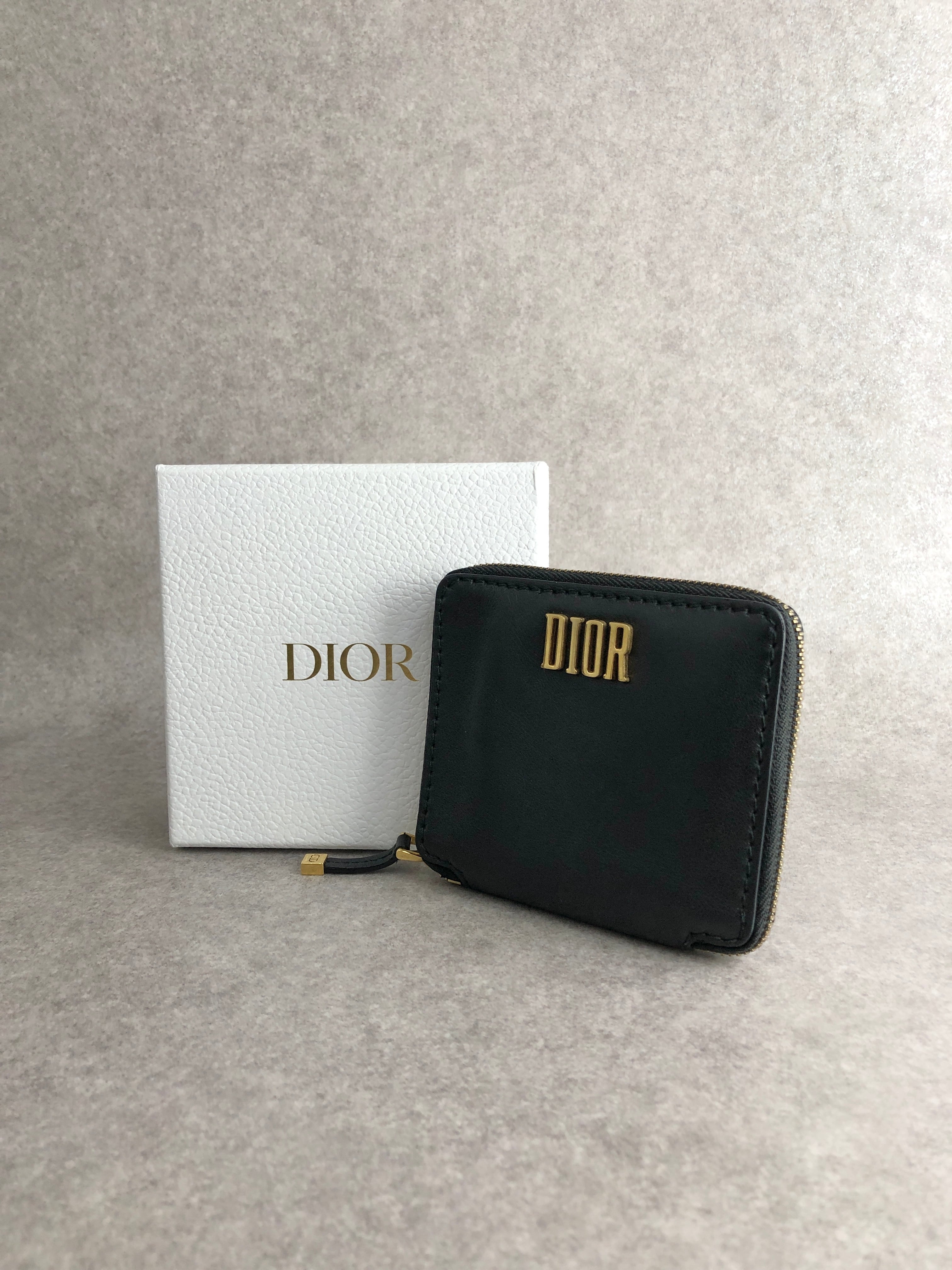 Christian Dior クリスチャン ディオール 財布 ブラック ロゴ レザー 2