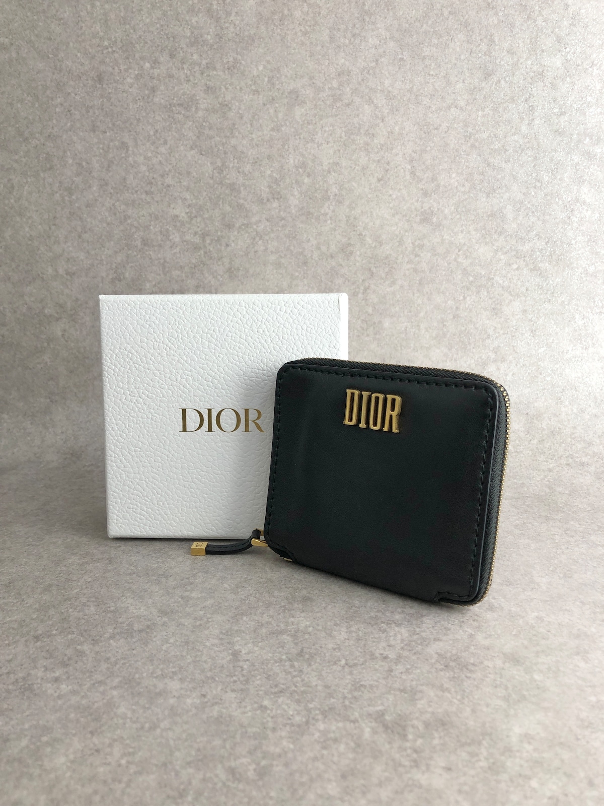 Christian Dior クリスチャン ディオール 財布 ブラック ロゴ レザー 2 