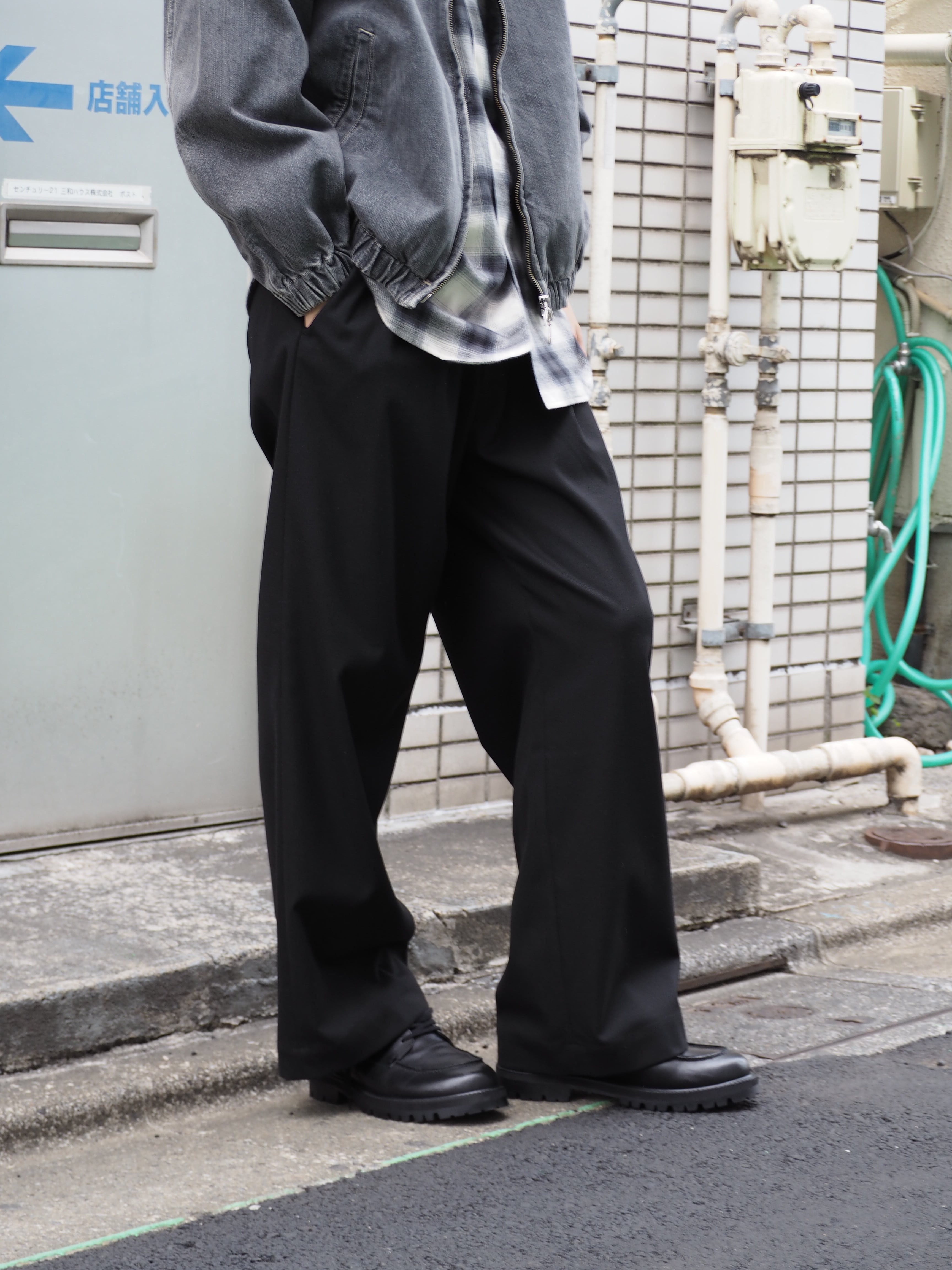 superNova. Wide easy pants - Solid / Black | novastore(ノヴァ