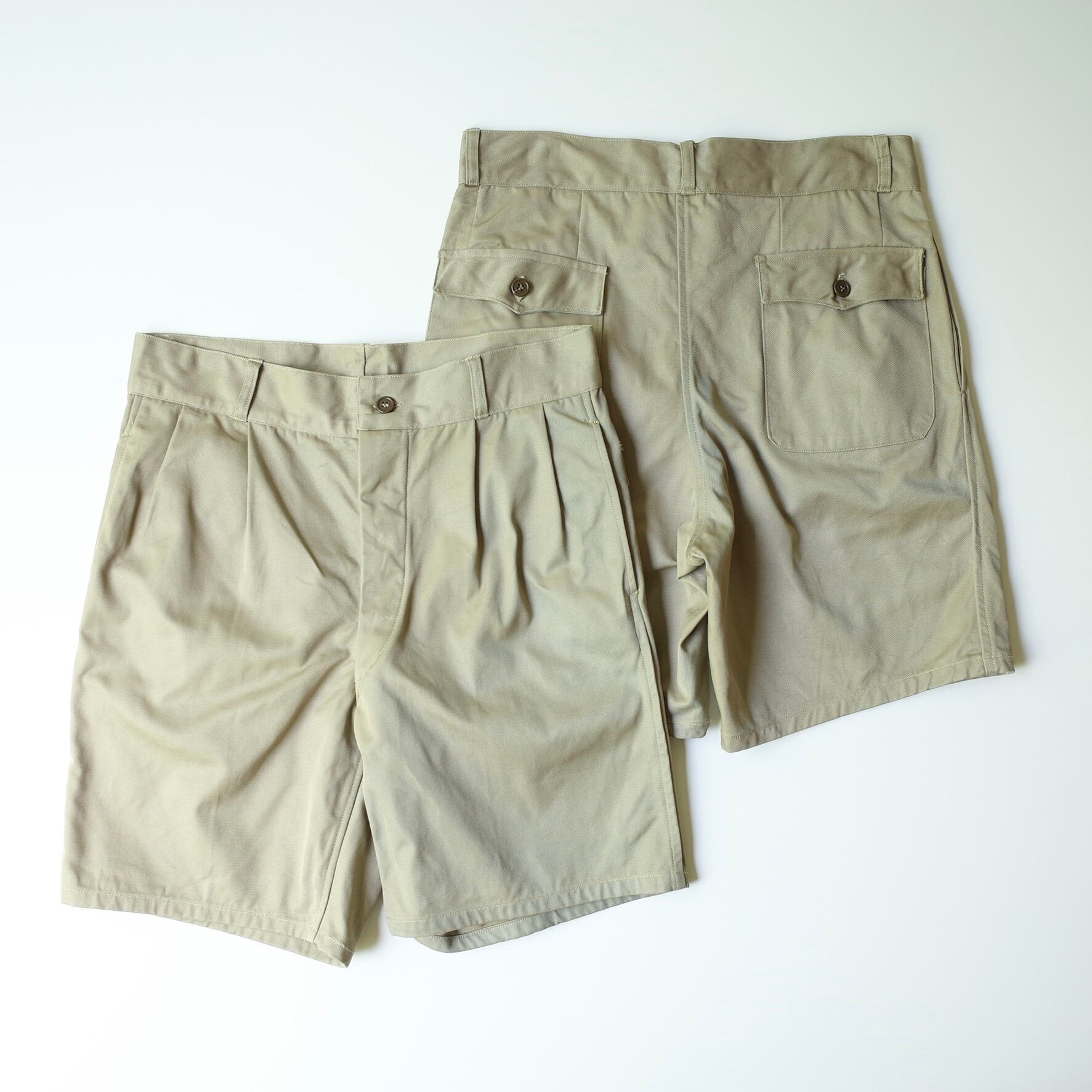 70s Italian army chino short pants