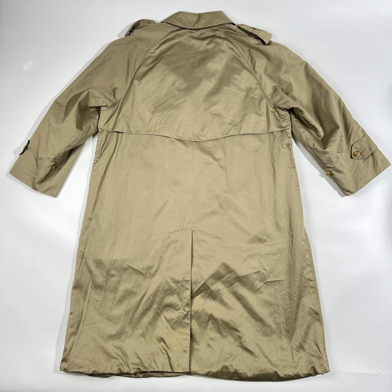 90s Burberry バーバリー スプリングコート 7A3(着丈112cm)/ベージュ レディース ビンテージ