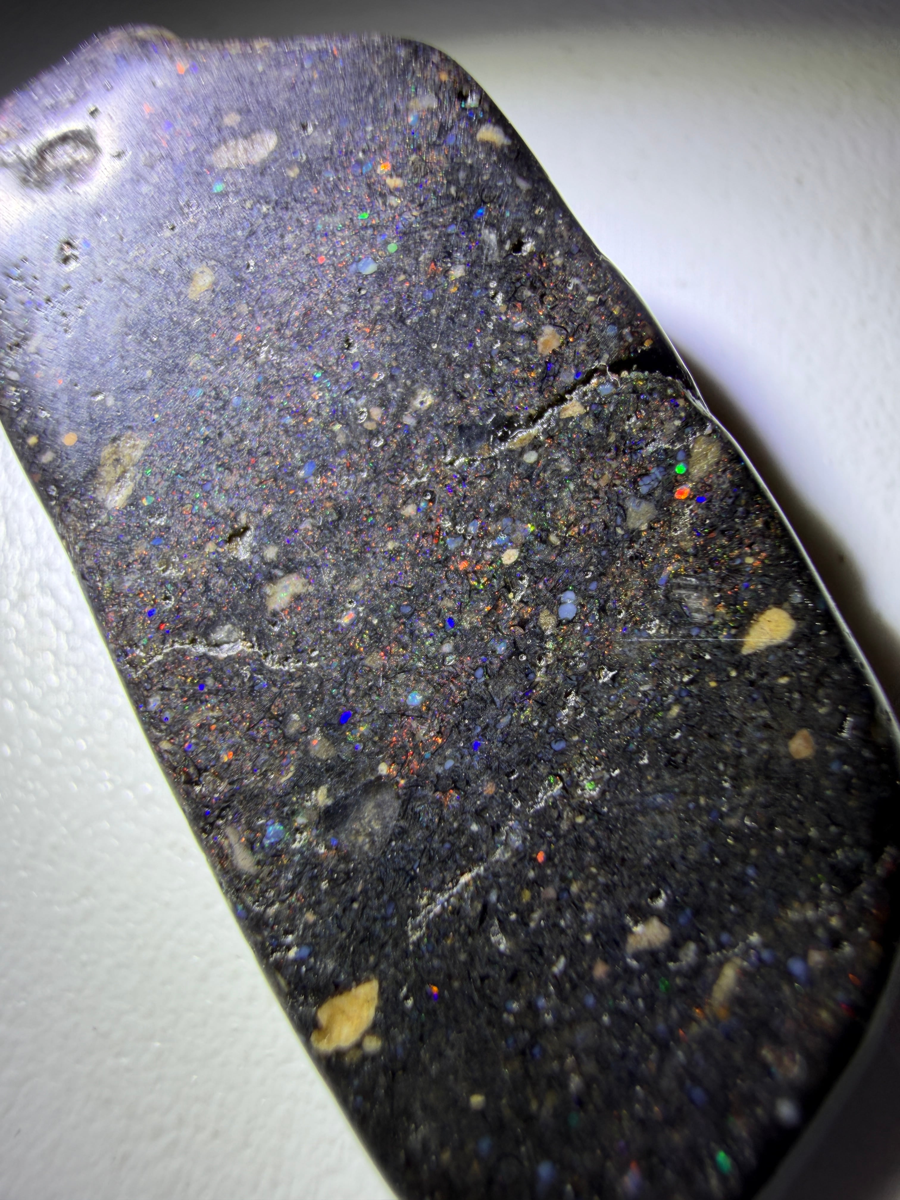 E33313】 ブラックマトリックスオパール オパール 原石 天然石