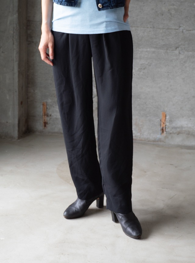 unknown 1980s Sheeting fabric easy pants