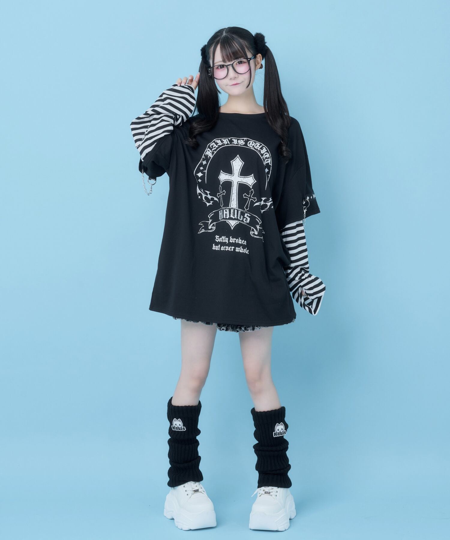 厨二病卍レイヤー風ロンTEE | Hauls