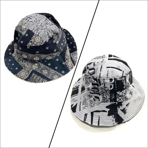 COTEMER Reversible Bucket Hat paisley×print 【hat08】