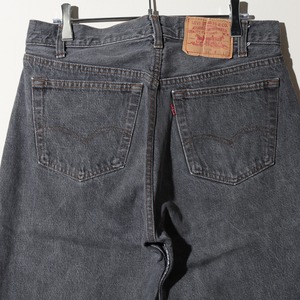 34×30 501-0658 USA 80s 先染めブラックデニムパンツ Levi’s リーバイス 黒