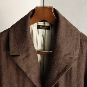 classic peakedlapel atelier coat / atelier brown