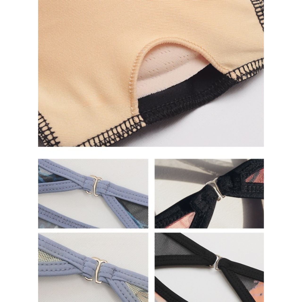 フローラルアート ショートスリーブレオタード 4色展開 L1322