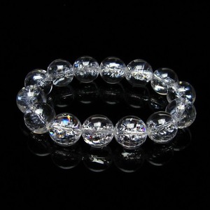 水晶 ブレスレット 虹入り ブレス アイリスクォーツ 16mm 111-17192