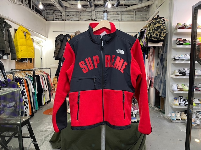 Supreme × THE NORTH FACE ARC LOGO DENALI FLEECE JACKET RED SMALL 95538