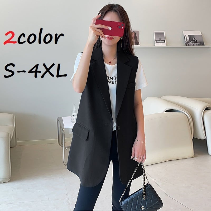 ジレベスト ジレ ベスト レディース アウター ノースリーブ トップス カーディガン 黒 春 夏 秋 10代 20代 30代 日常 デイリー お出かけ デート 大人 コーデ コーディネート 韓国 ファッション オルチャン お取り寄せ 送料無料 hll-0502