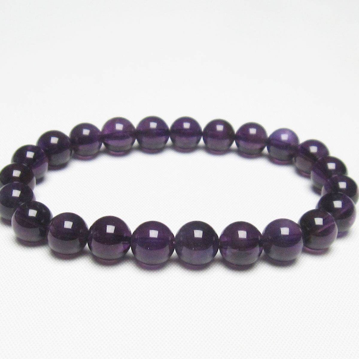 アメジスト ブレスレット 8mm [M便 1/10] 111-21701
