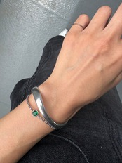 MSA green stone bracelet