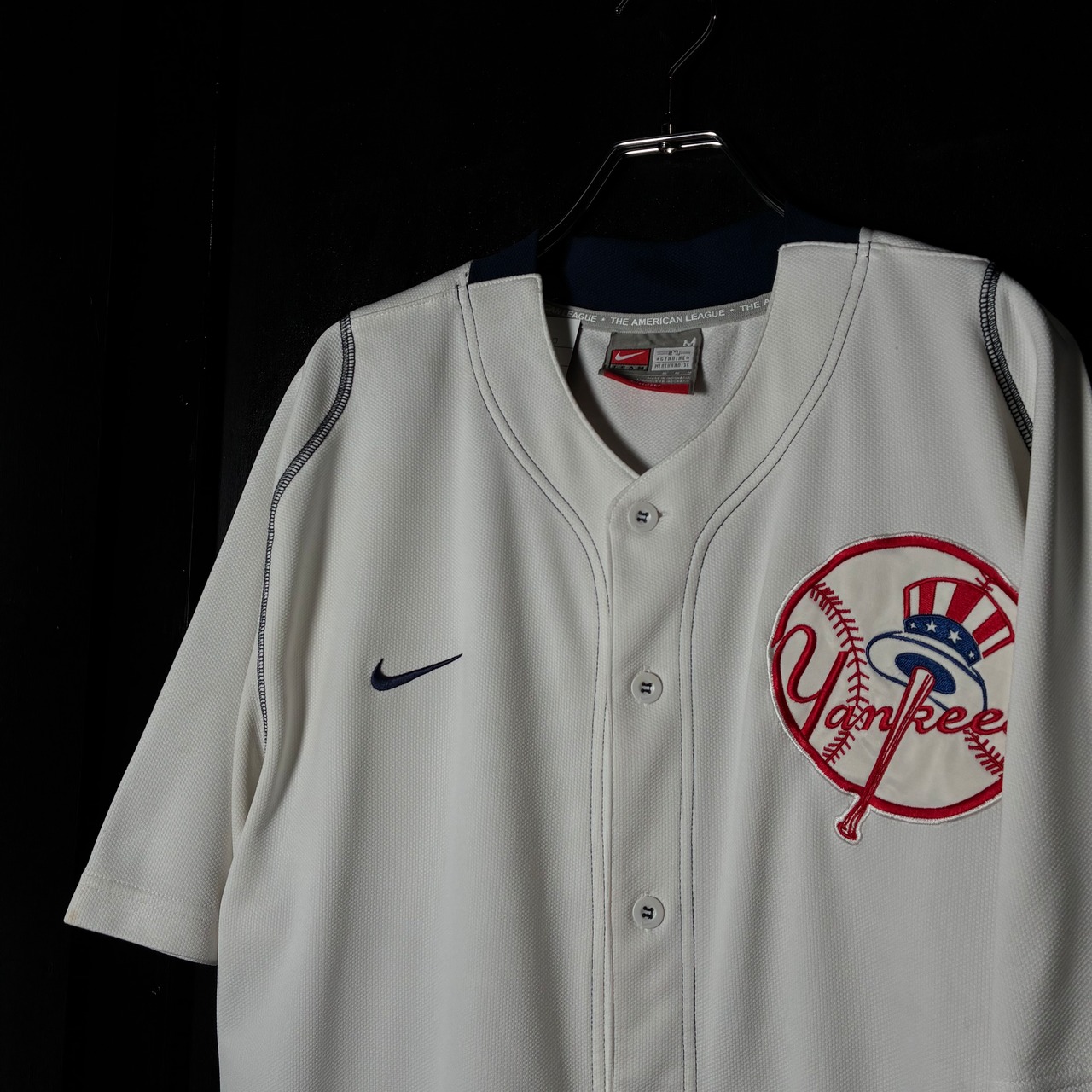 00s NIKE NEW YORK YANKEES GAME SHIRT ナイキ　ヤンキース　ベースボールシャツ　ゲームシャツ