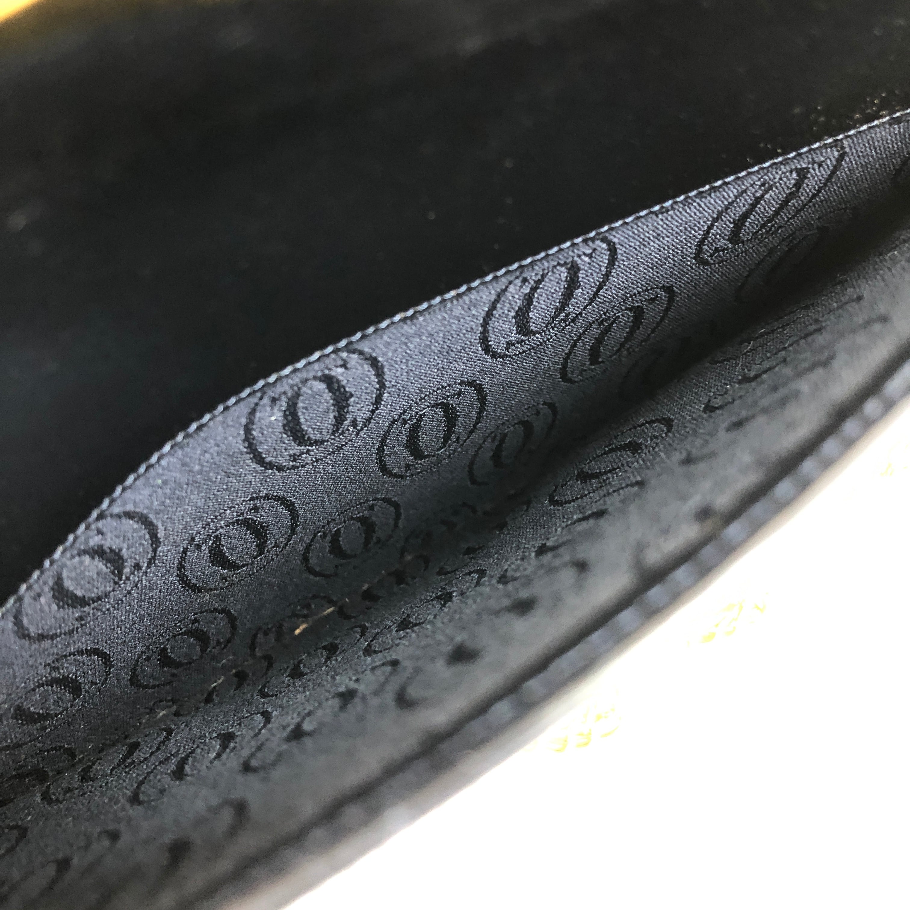 極 美品 CARTIER カルティエ ヴィンテージ サファイアライン カーフ レザー 本革 ミニ ショルダーバッグ ポシェット ネイビー 22463 Cartier（カルティエ） 極 美品 ヴィンテージ サファイアライン カーフ