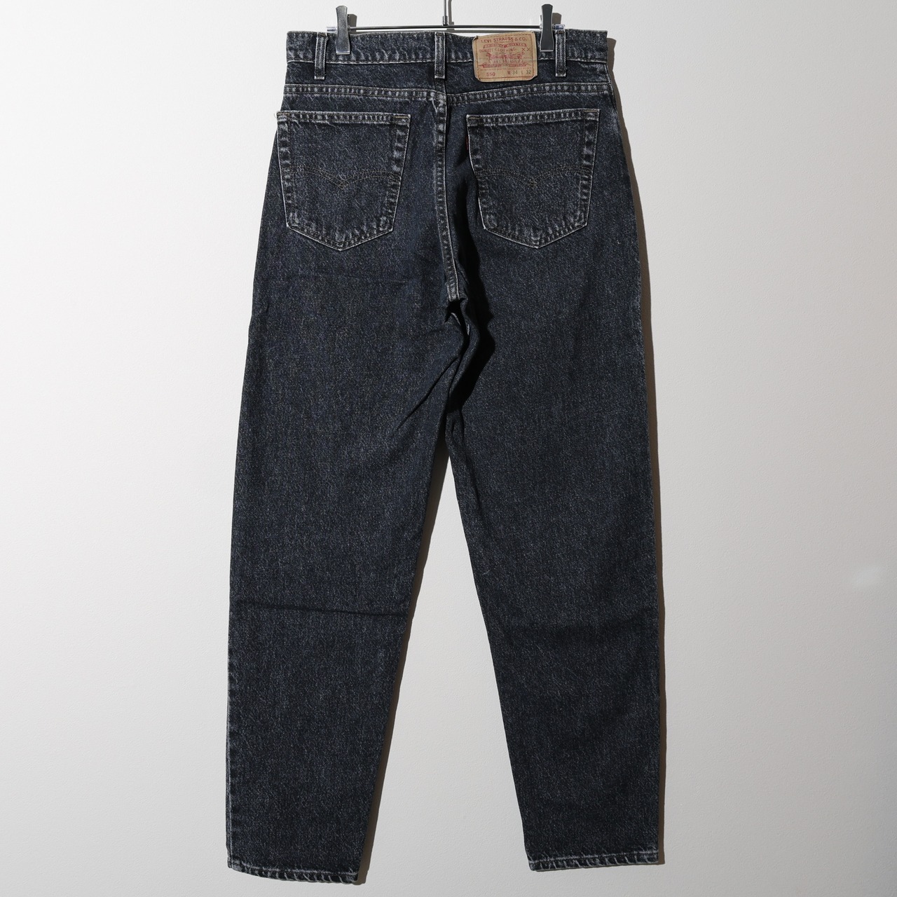 極美品 34×32 550-4858 91年 先染め ブルーブラック Levi’s デニムパンツ リーバイス