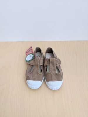 T-Strap Deck Shoes (むら染めBeige)  / Cienta
