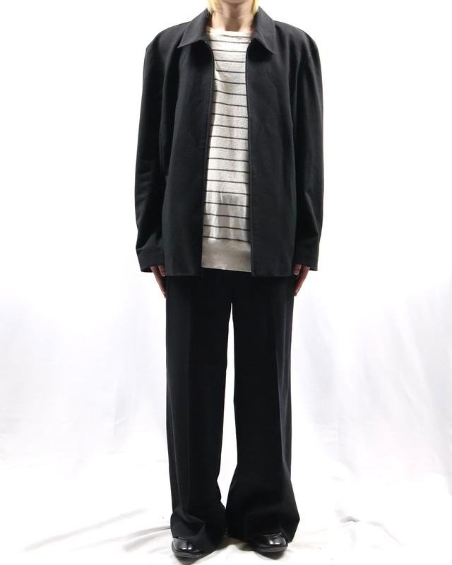 box silhouette zip up blouson