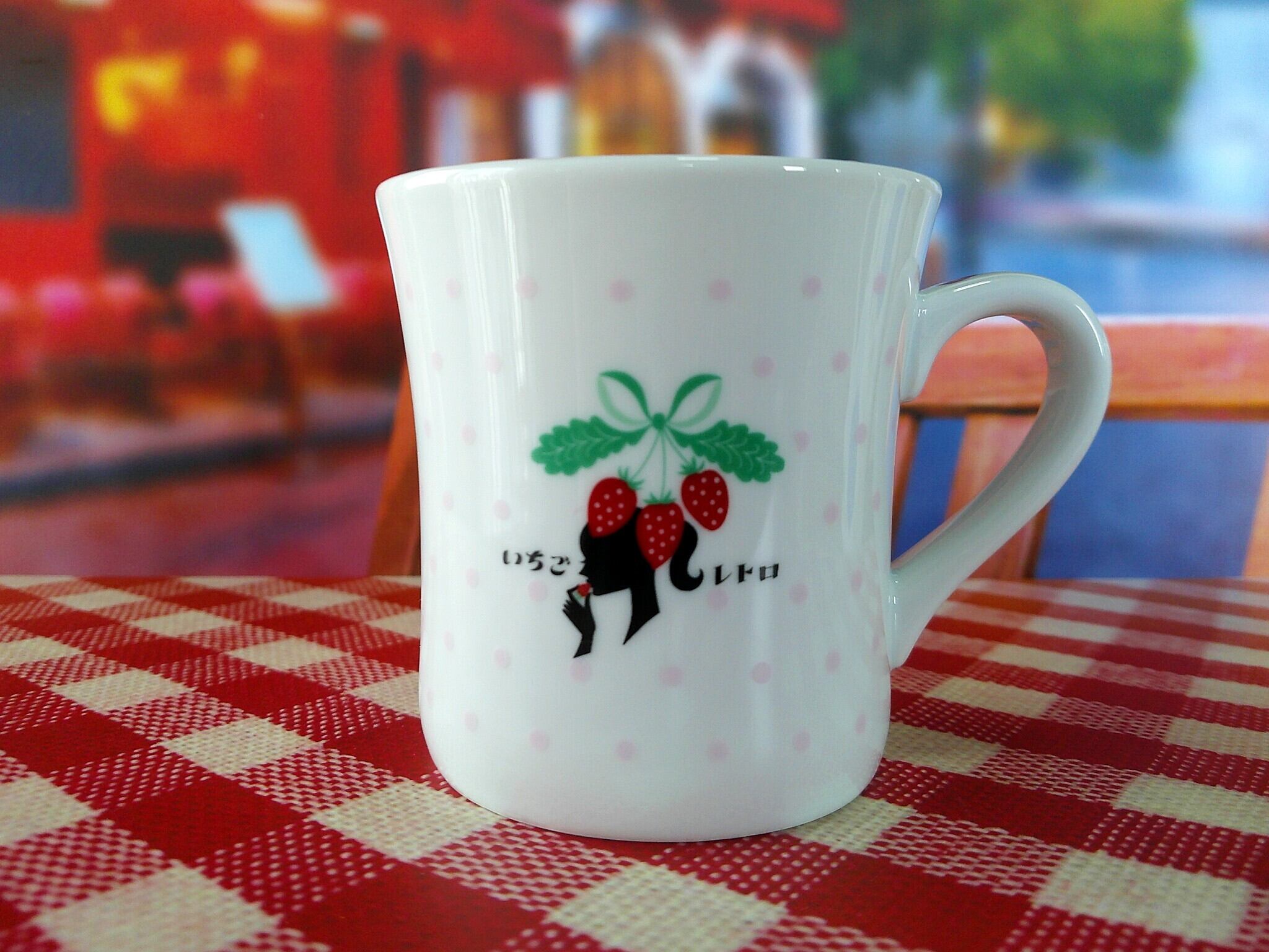 いちごレトロ ミルキーマグカップ ピンクドット | いちごレトロ