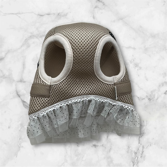 【ハーネス&ショルダートート】ベージュ&ブラック❤おそろいコーデ【送料無料】