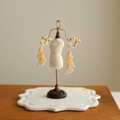 3,4月限定カラー「シャンパンゴールドシリーズ」律の風(りちのかぜ)小枝耳飾り ワイヤーアクセサリー