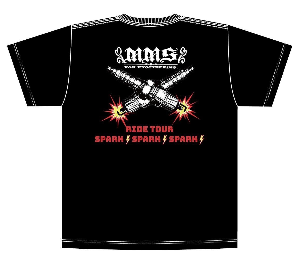 SPARKINGSPARKINGSPARKING メッシュTシャツ ステッカー