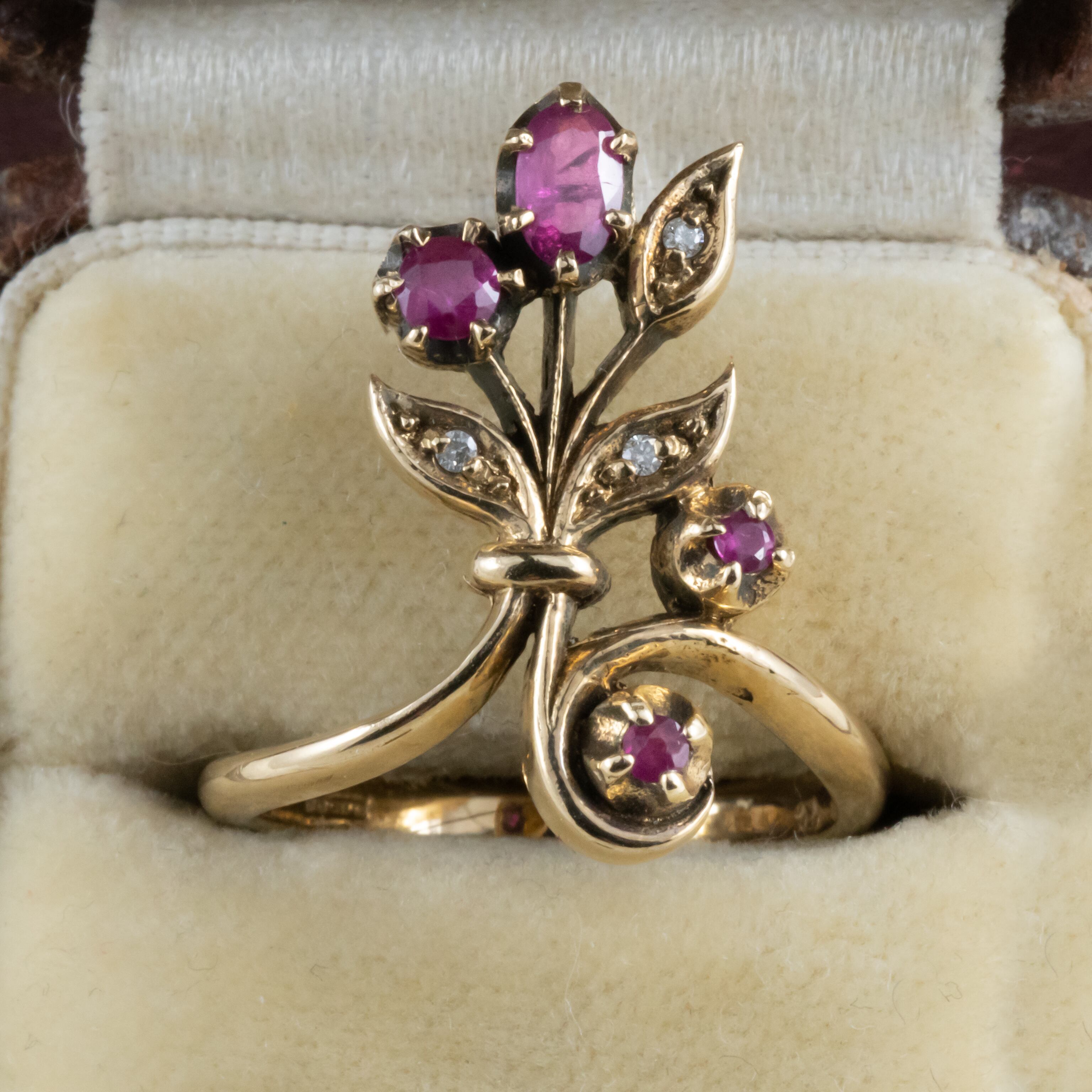 k9 ルビーリング 指輪 ヴィンテージ